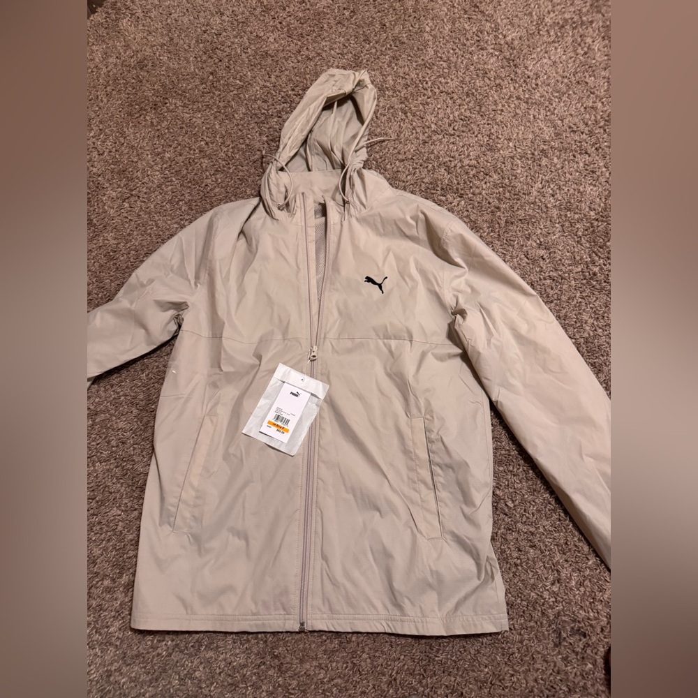 Puma Light Tan Hooded Jacket